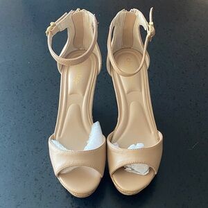 Charles By Charles David Tan Open-Toe Heels